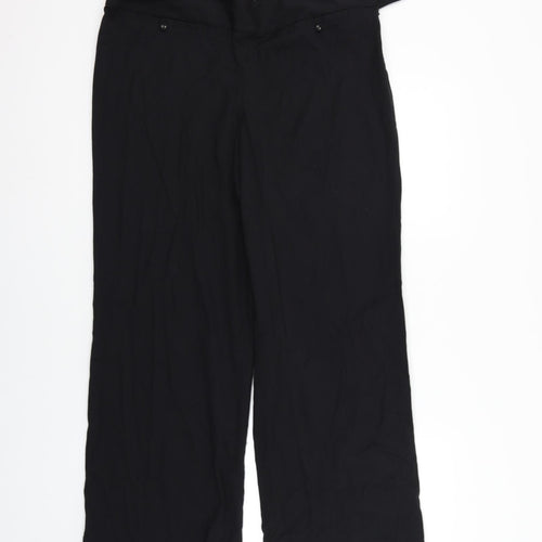 Lilac Womens Black   Trousers  Size 12