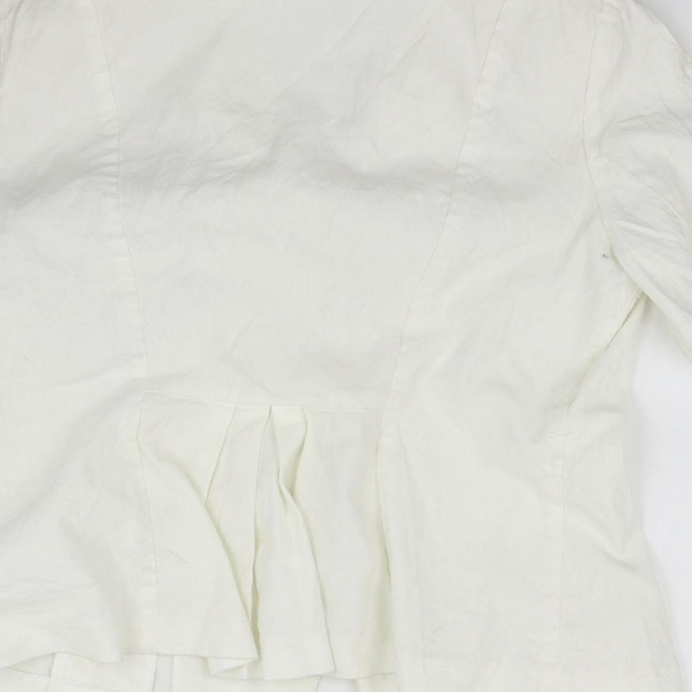 Per Una Womens White   Jacket Blazer Size 14