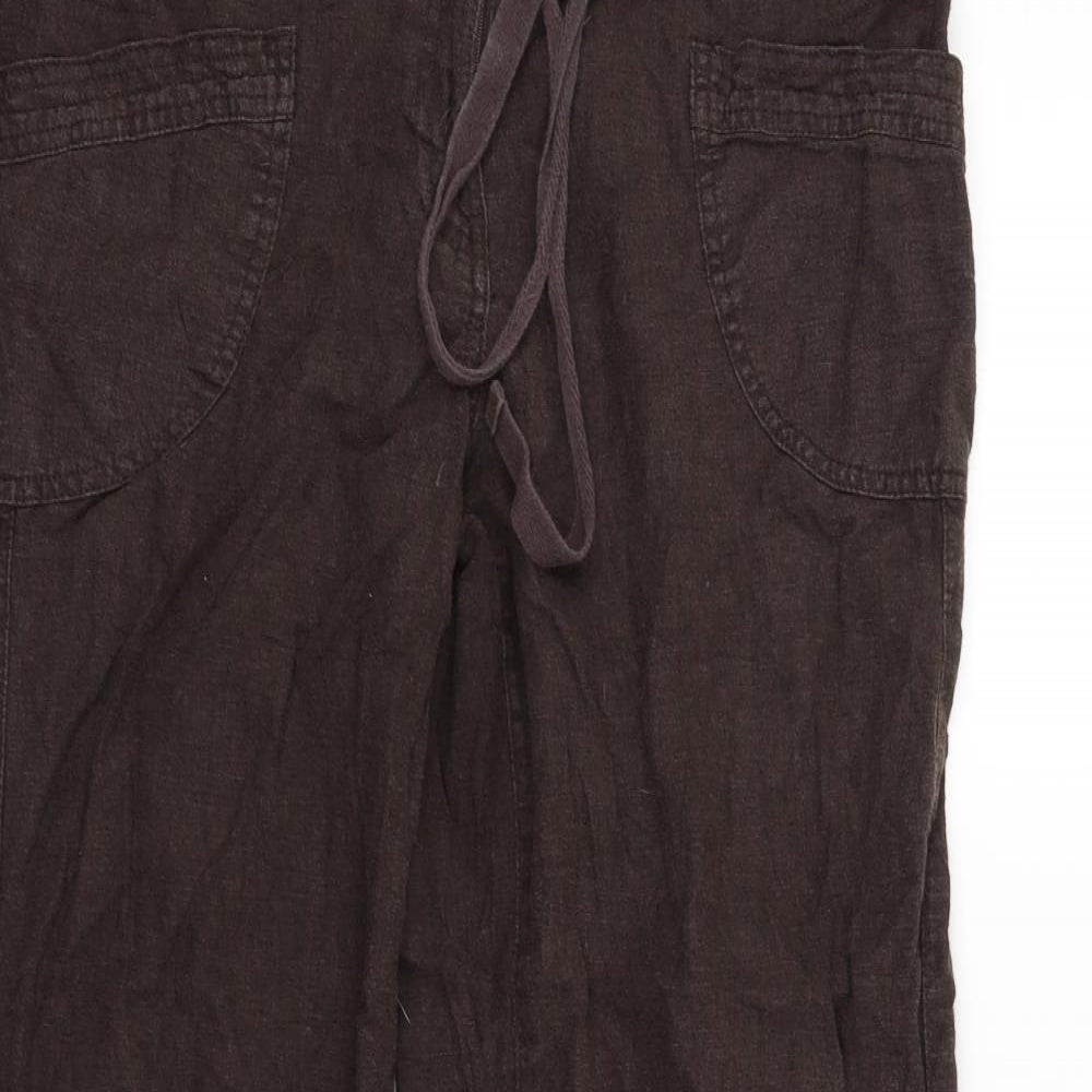 NEXT Womens Brown   Trousers  Size 14 L27 in
