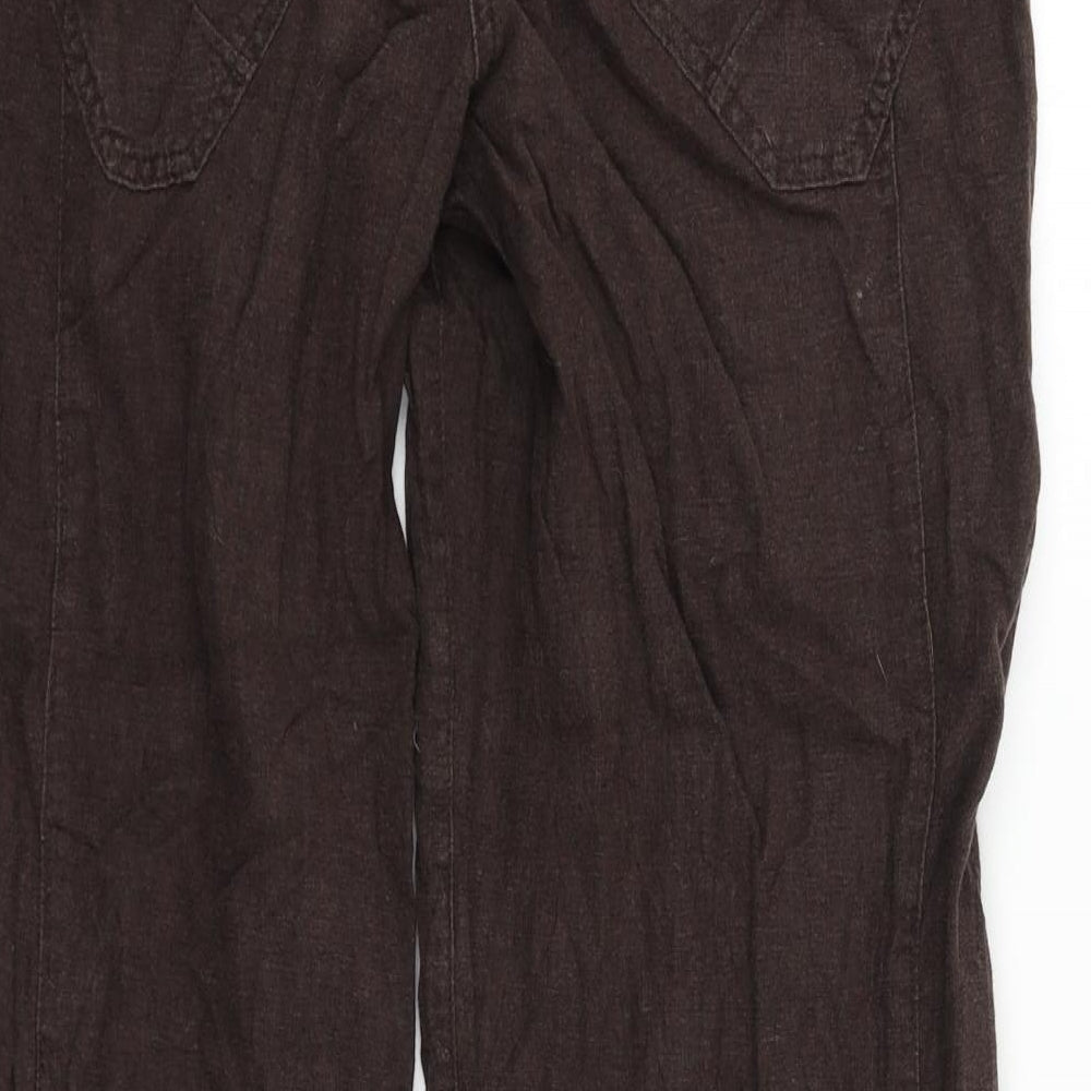 NEXT Womens Brown   Trousers  Size 14 L27 in