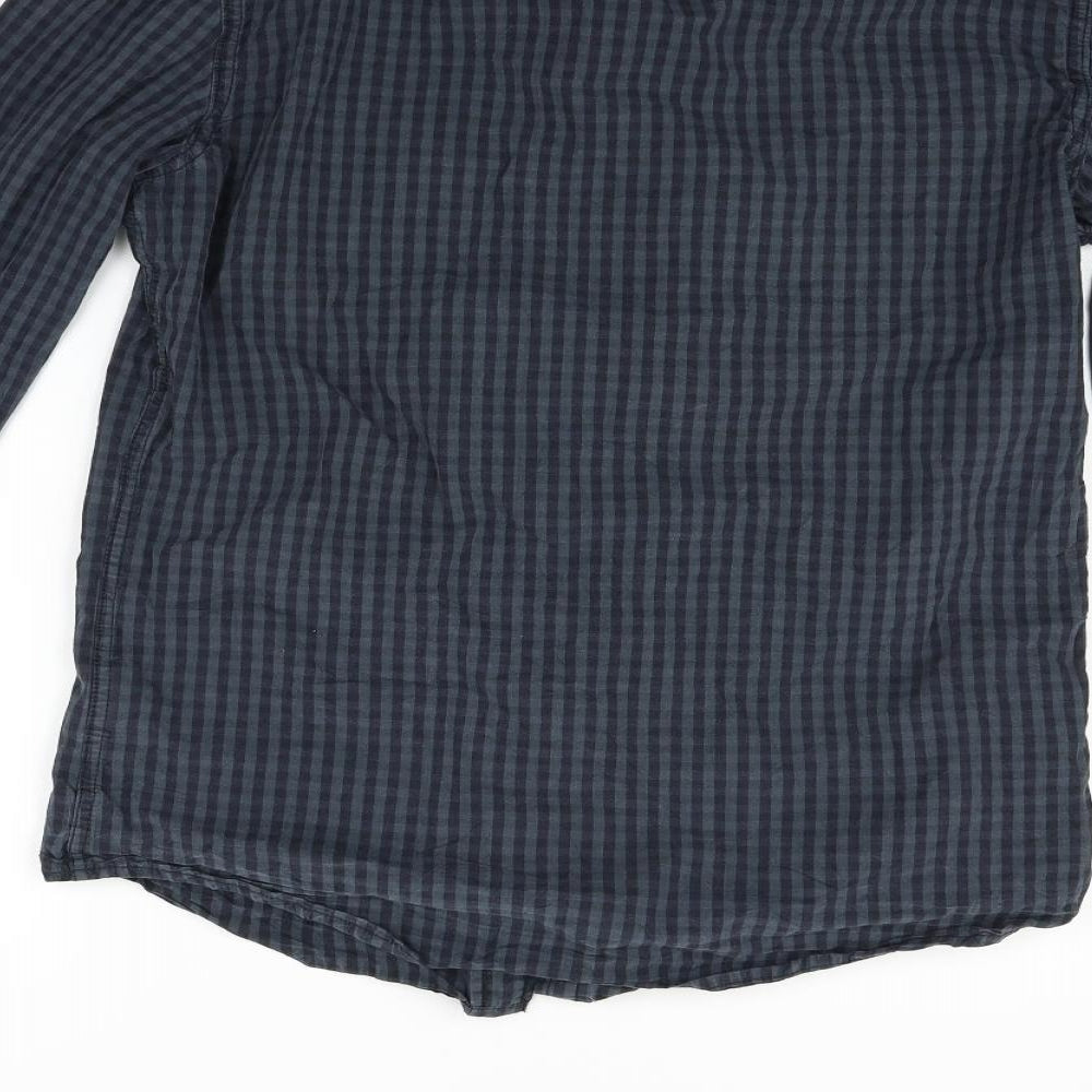 Superdry Mens Green Check   Button-Up Size M