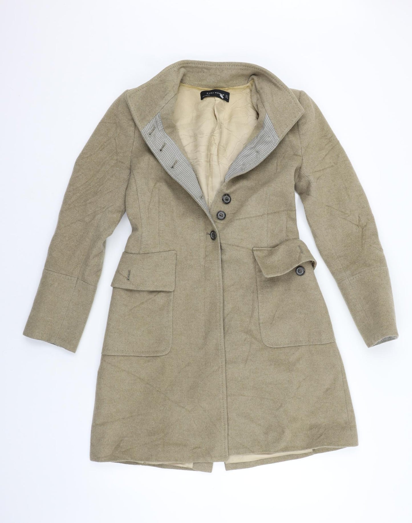 Zara Womens Beige   Jacket Coat Size S