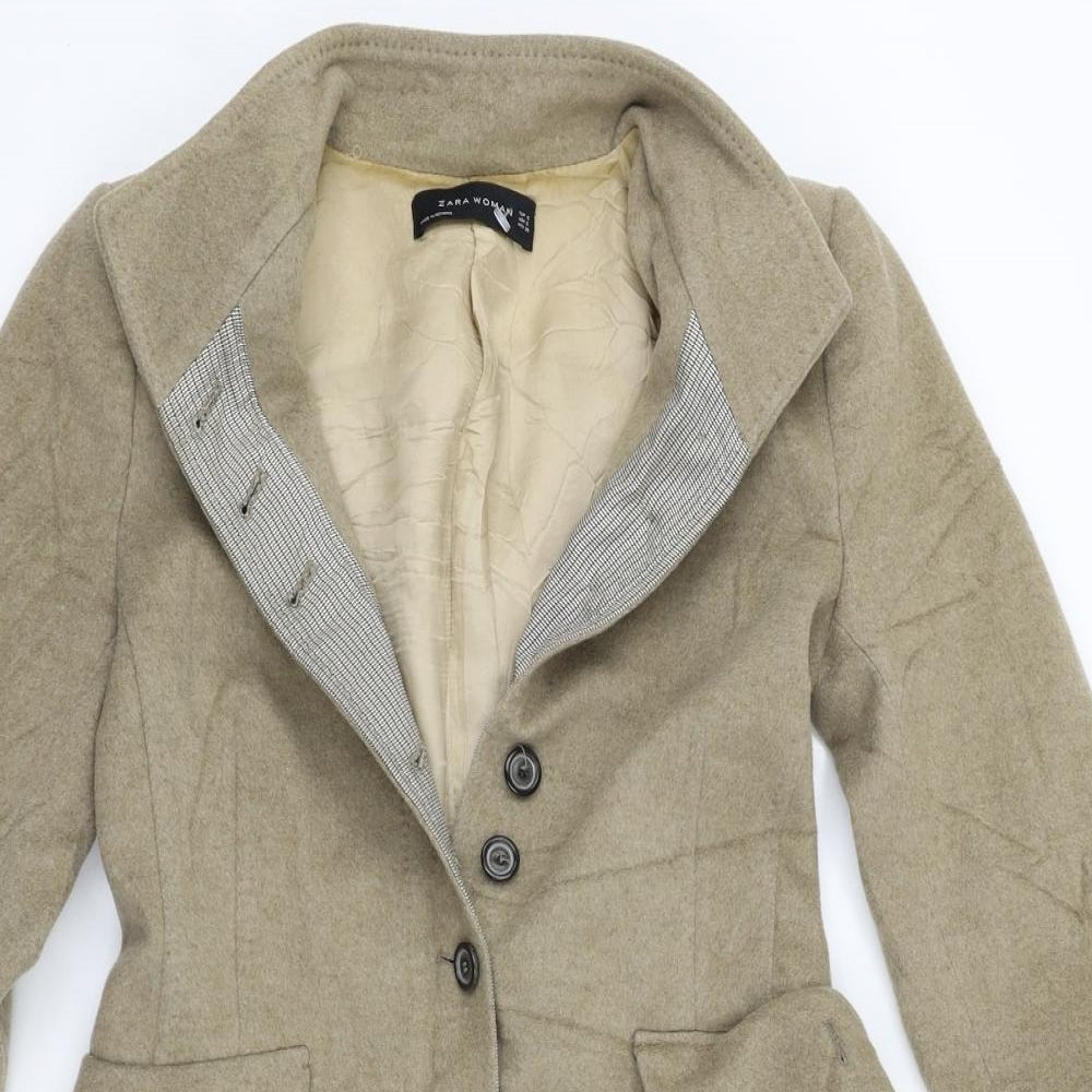 Zara Womens Beige   Jacket Coat Size S
