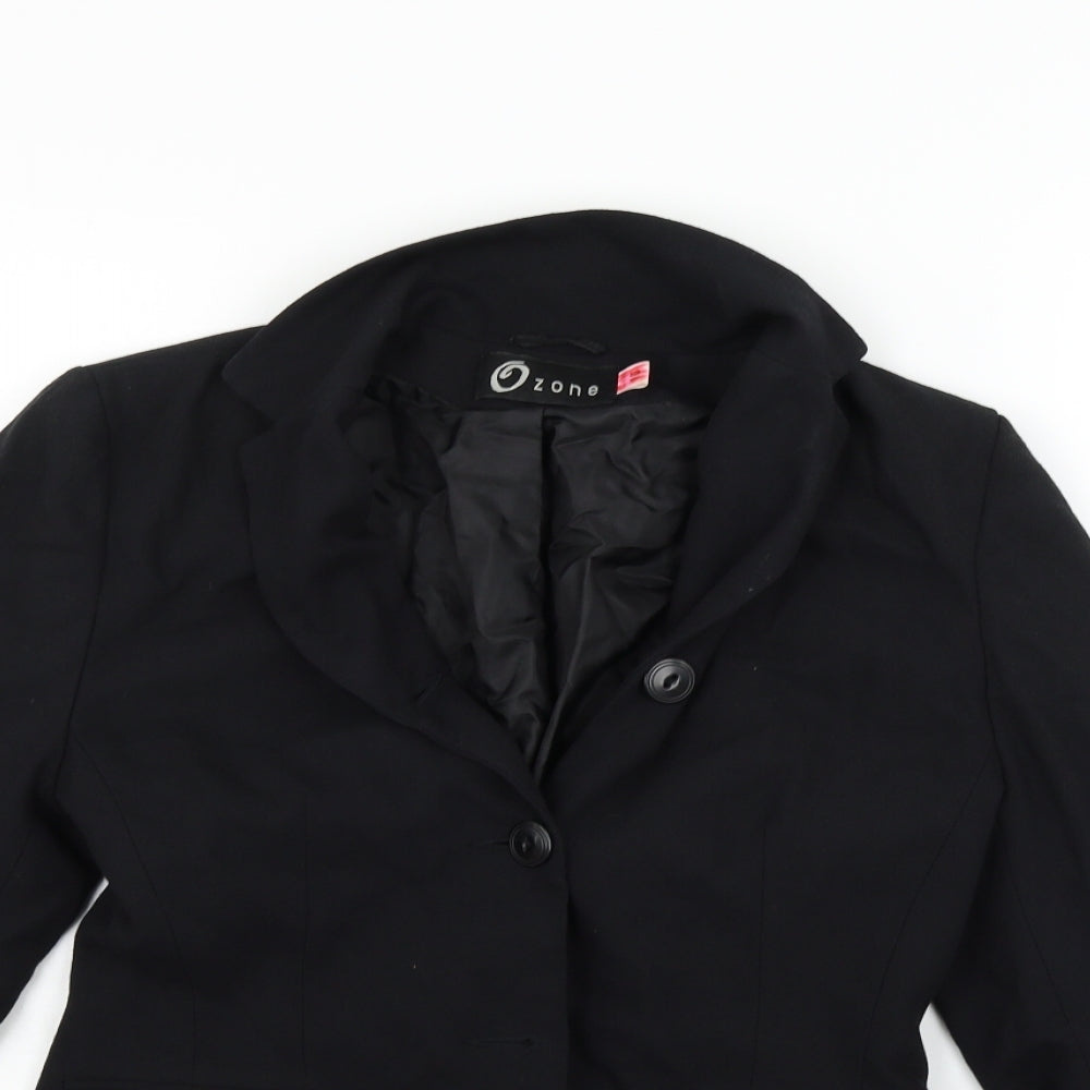 Zone Womens Black   Jacket Suit Size 10
