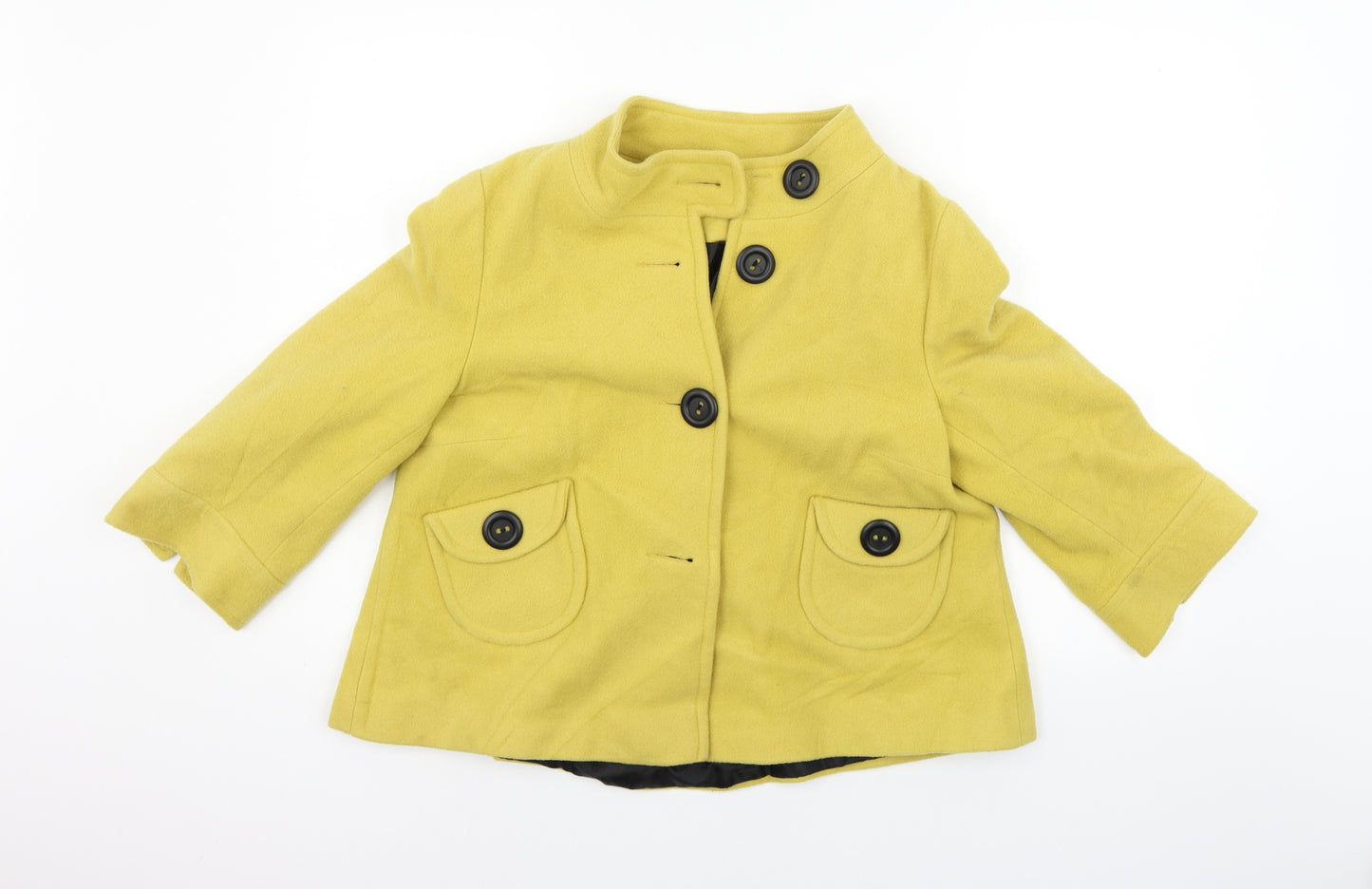 New Look Womens Yellow   Jacket Coat Size 14