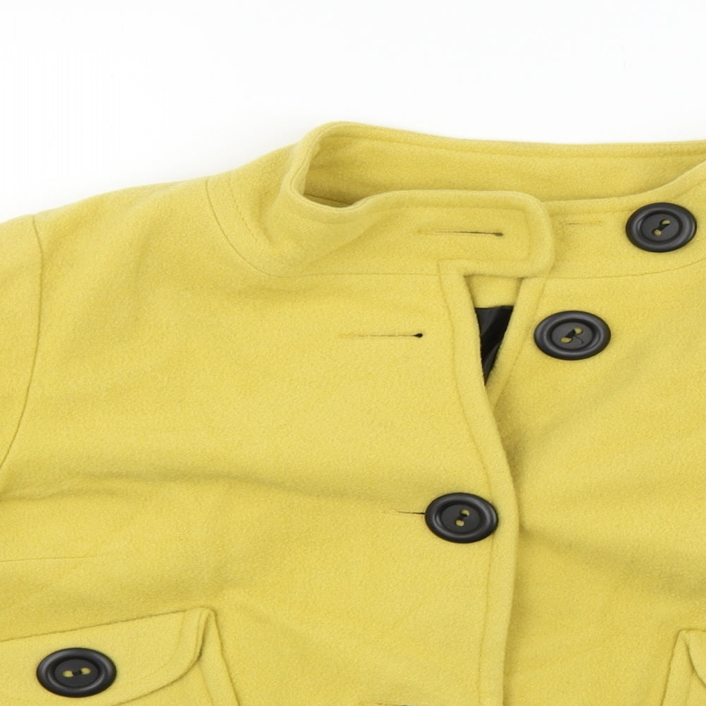 New Look Womens Yellow   Jacket Coat Size 14