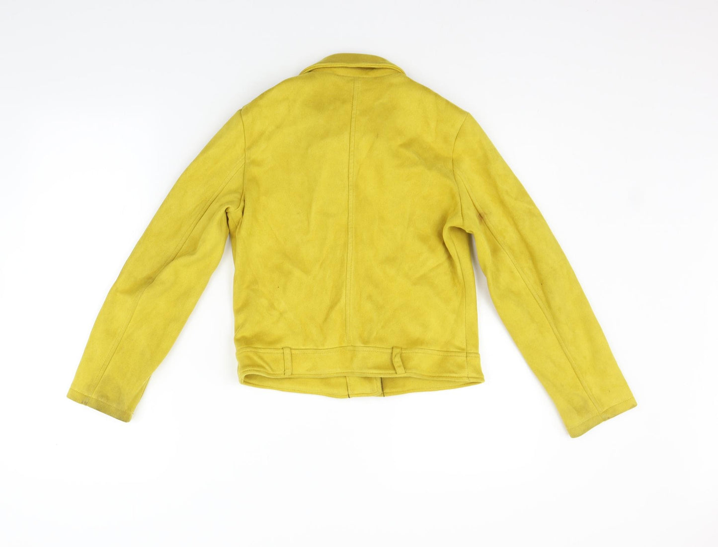 George Girls Yellow   Jacket Coat Size 11-12 Years  - washable marks