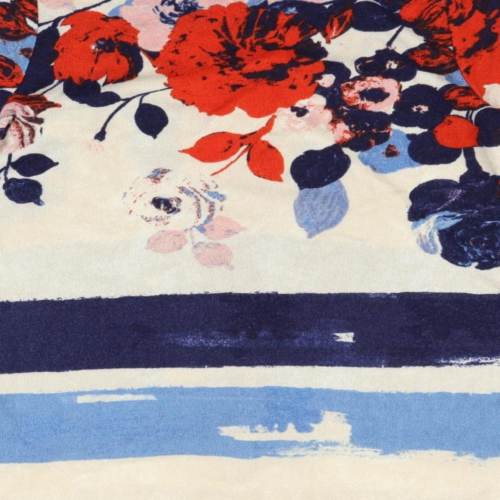 Nutmeg Womens Beige Floral  Pullover Jumper Size 12