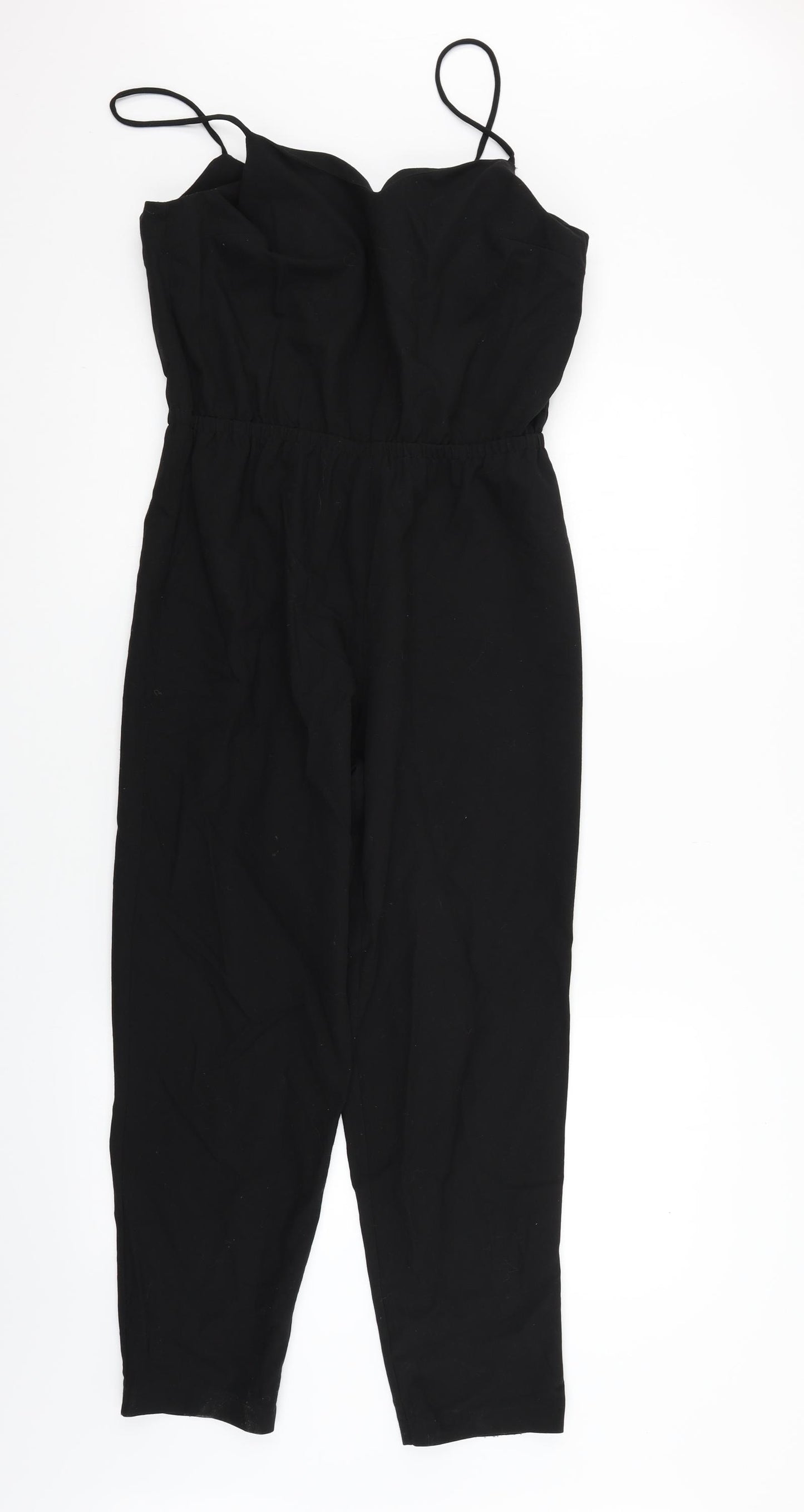 Topshop Womens Black   Jumpsuit One-Piece Size 10  - PETITE