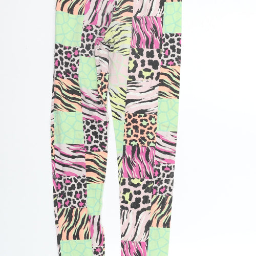 Blue Zoo Girls Green Geometric  Jegging Trousers Size 12-13 Years