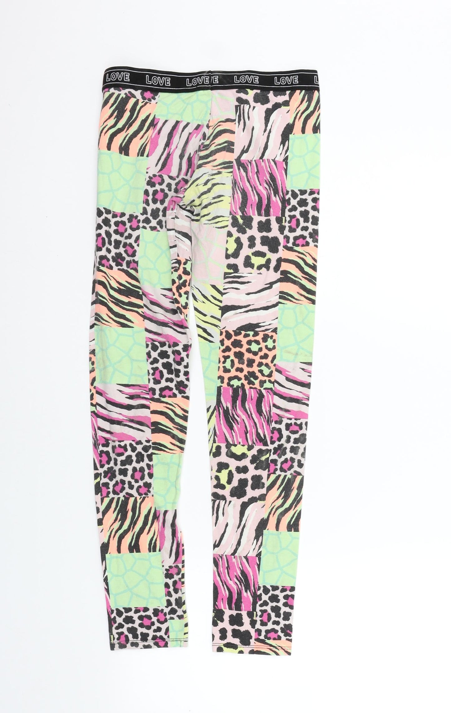 Blue Zoo Girls Green Geometric  Jegging Trousers Size 12-13 Years