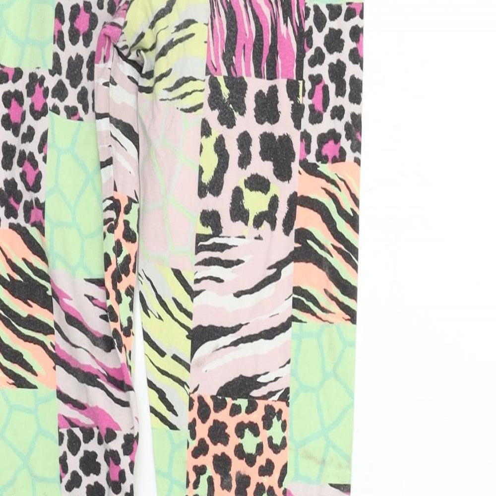Blue Zoo Girls Green Geometric  Jegging Trousers Size 12-13 Years