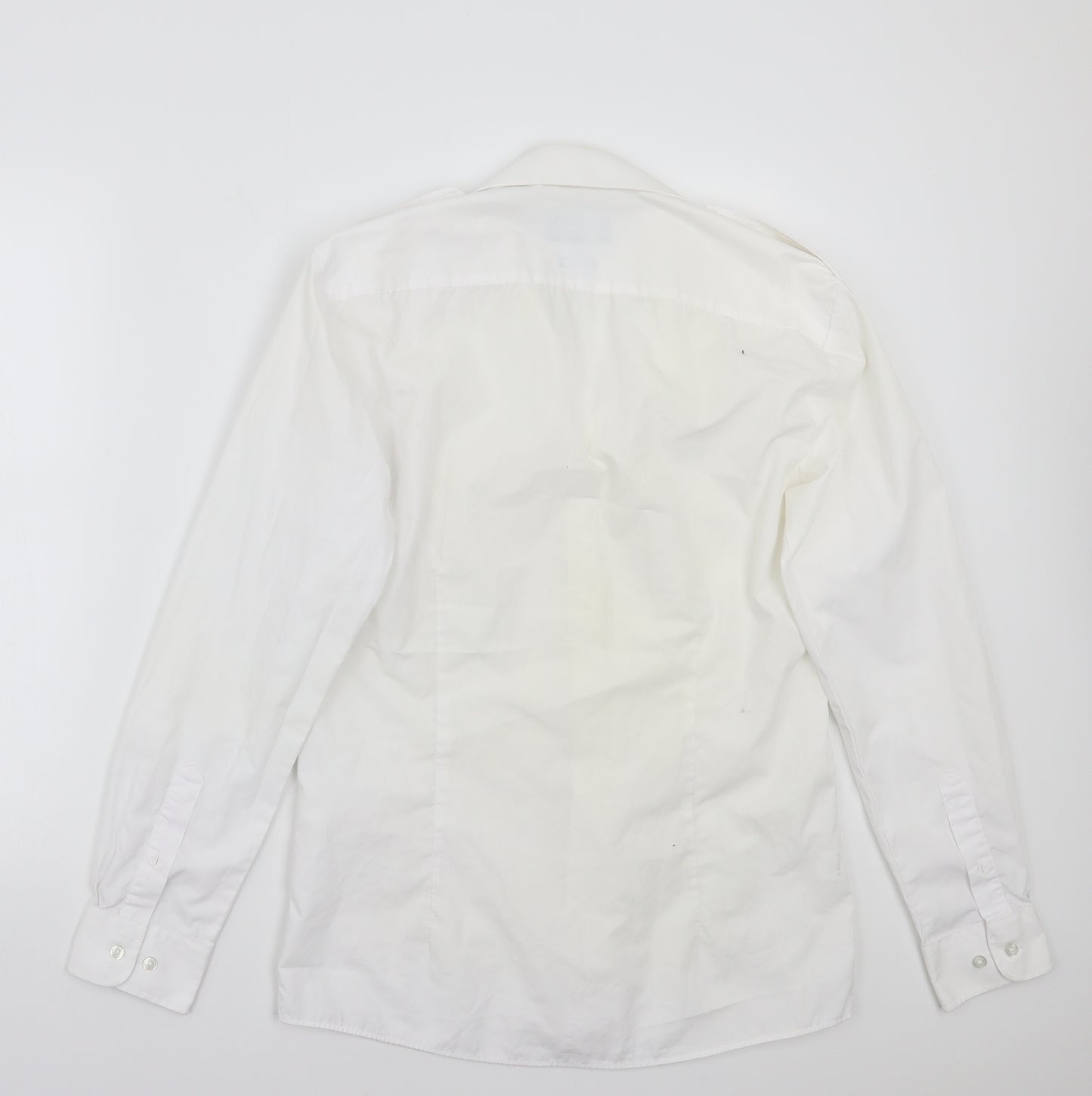 Brook Taverner Womens White   Basic Button-Up Size 10