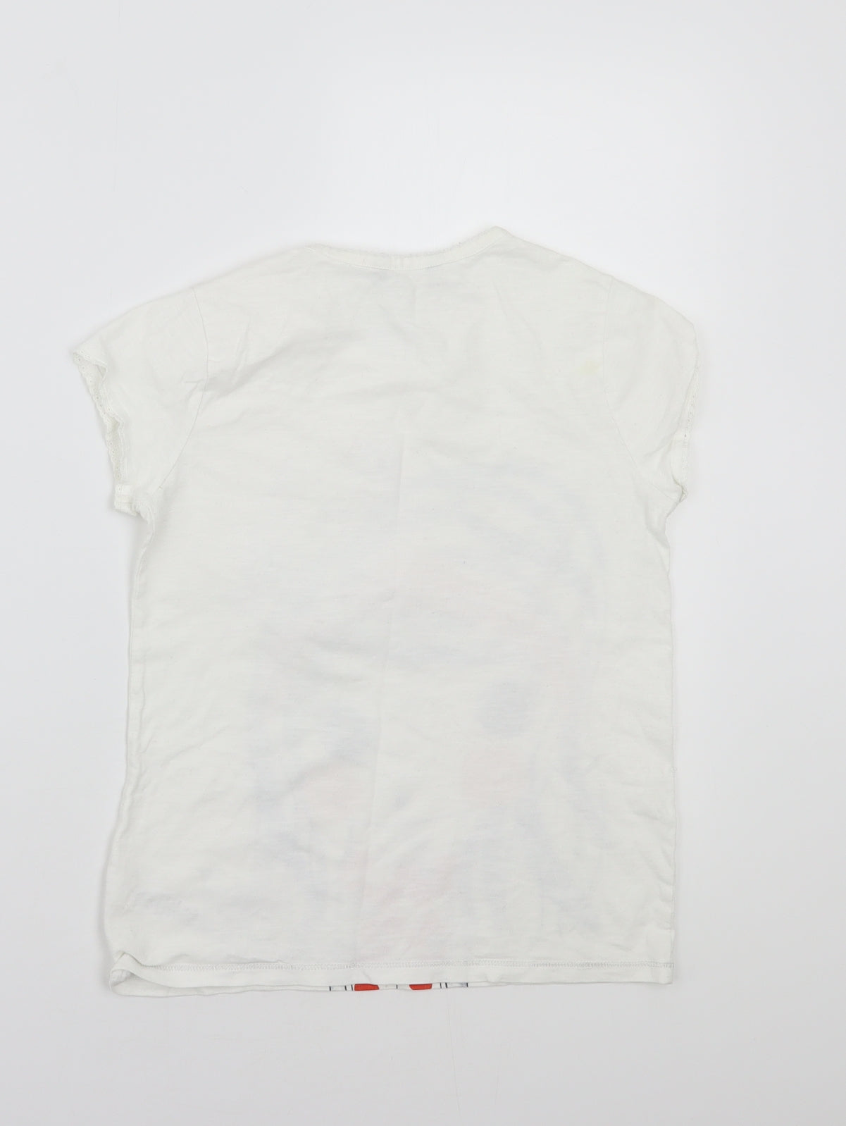 George Girls White   Basic T-Shirt Size 10-11 Years