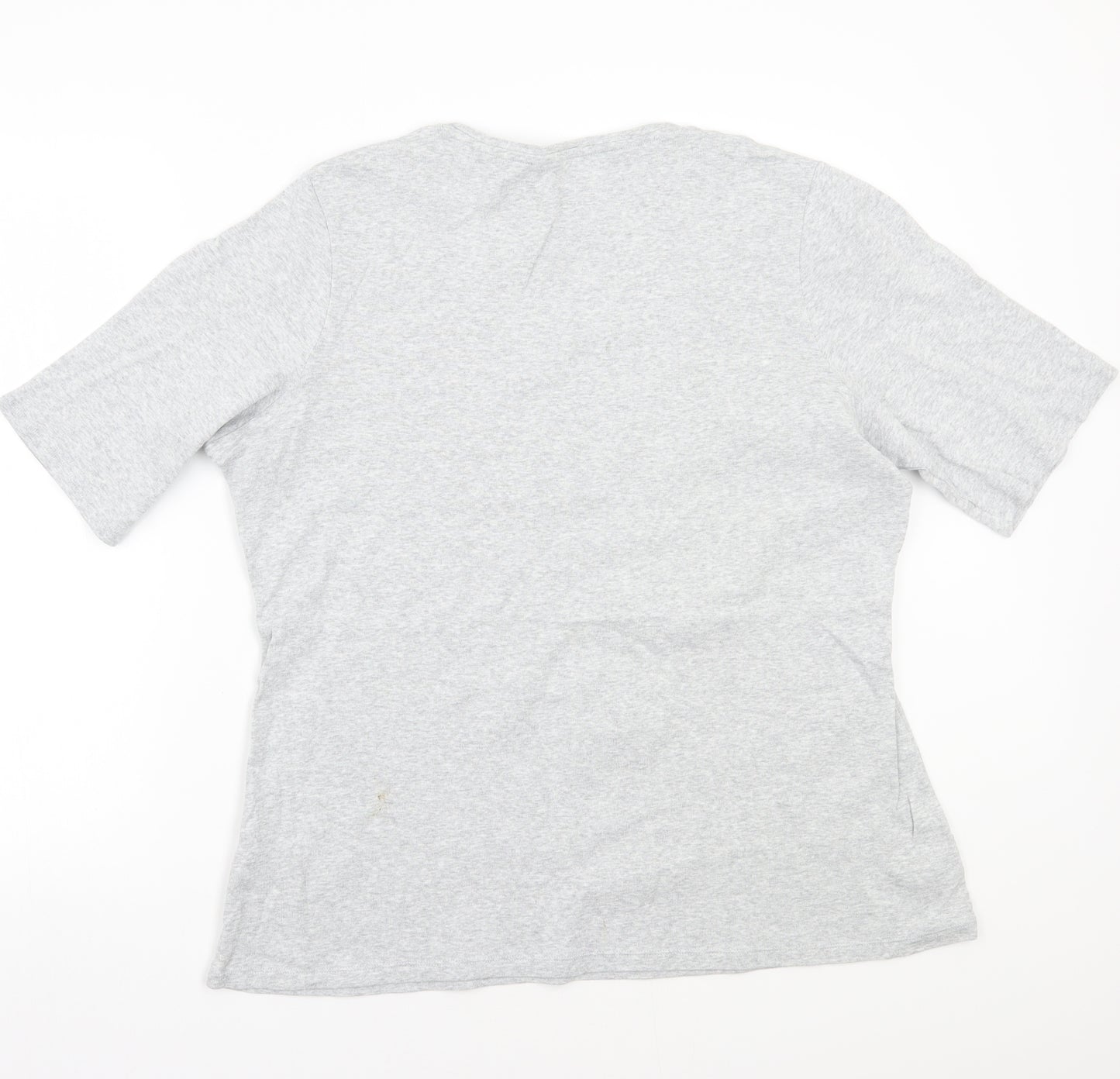 Marks and Spencer Womens Grey   Basic T-Shirt Size 22