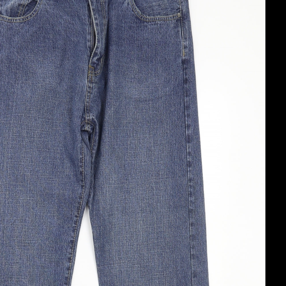 Easy Mens Blue   Straight Jeans Size 38 L28 in
