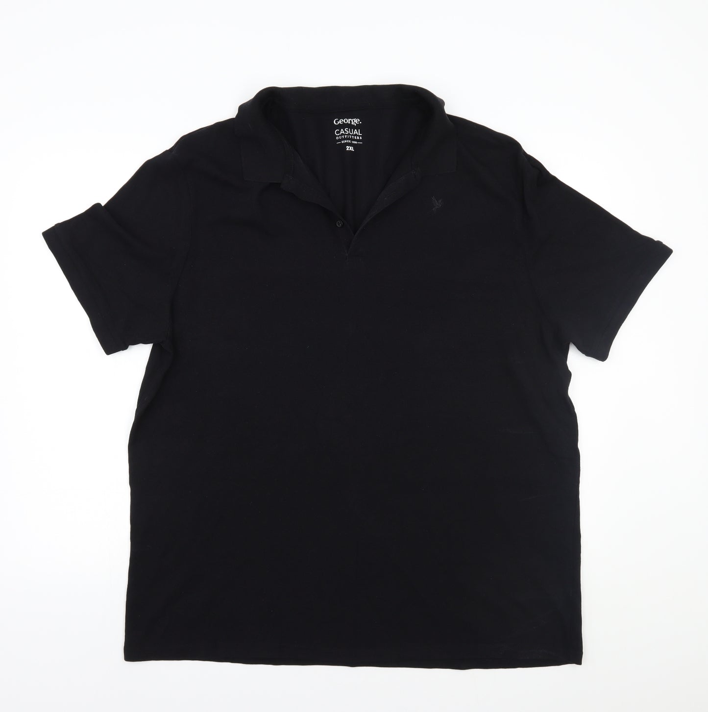 George Mens Black    Polo Size 2XL