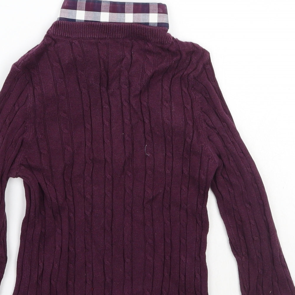NEXT Girls Purple   Pullover Jumper Size 2-3 Years