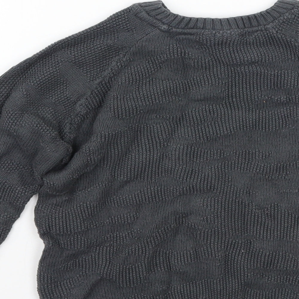 F&F Boys Grey   Pullover Jumper Size 4-5 Years