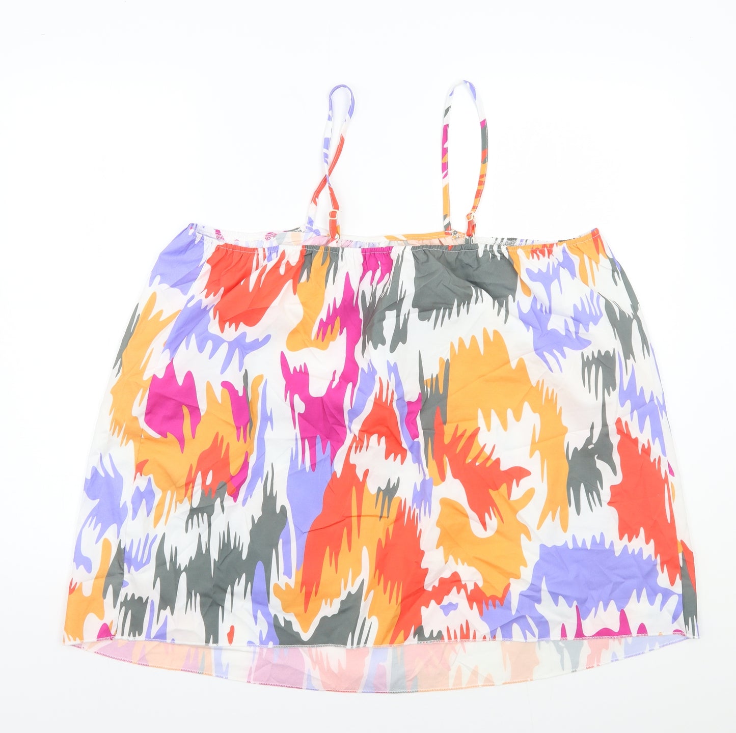 Preworn Womens White   Basic Tank Size 4XL