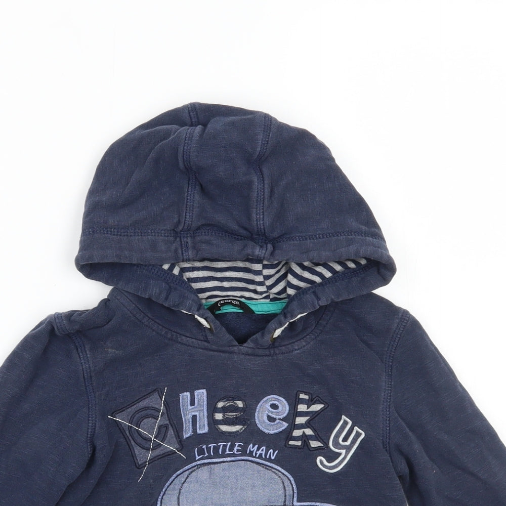 George Boys Blue   Pullover Hoodie Size 3-4 Years