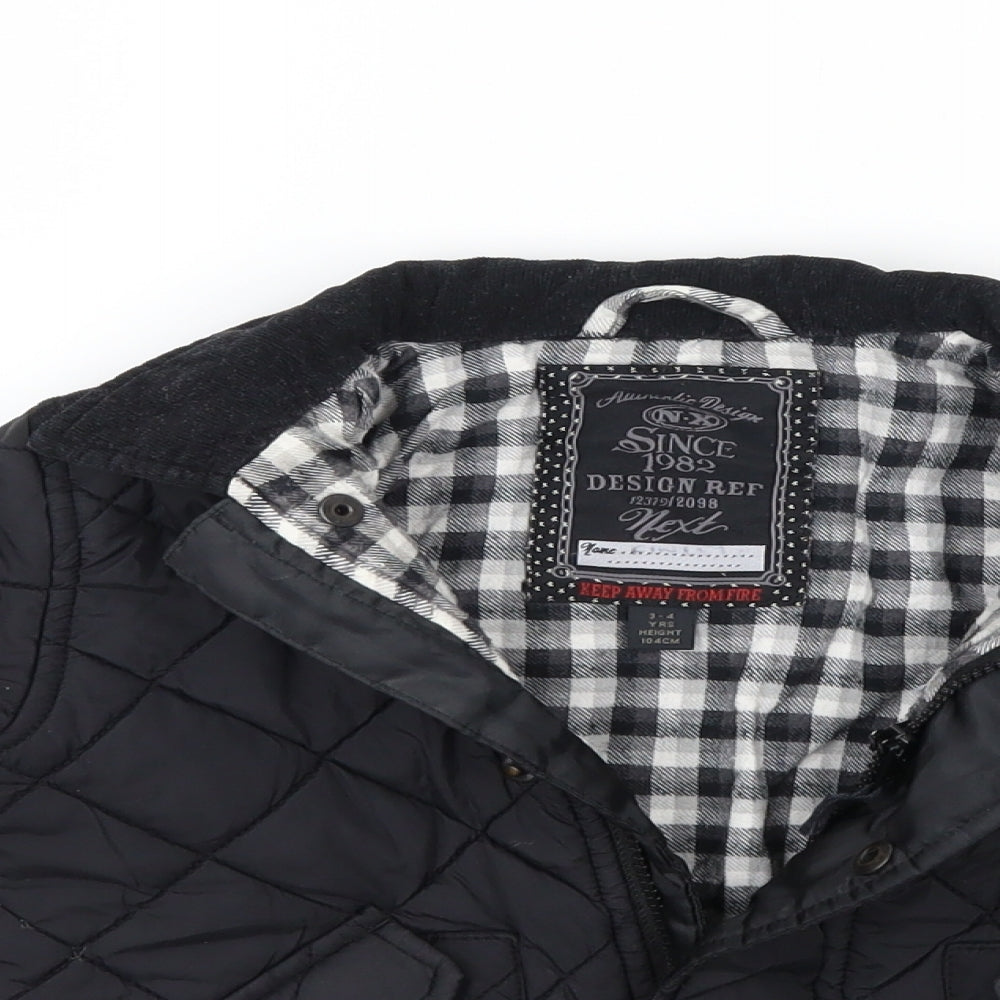 NEXT Boys Black   Jacket Coat Size 3-4 Years