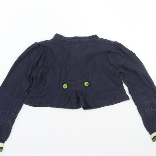KENZO Girls Blue   Cardigan Jumper Size 6 Years