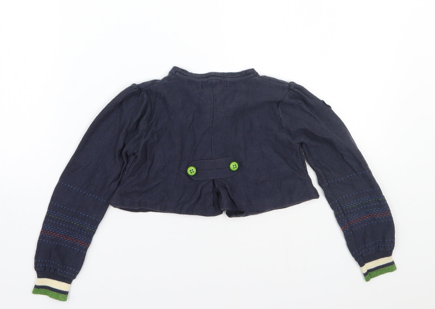KENZO Girls Blue   Cardigan Jumper Size 6 Years
