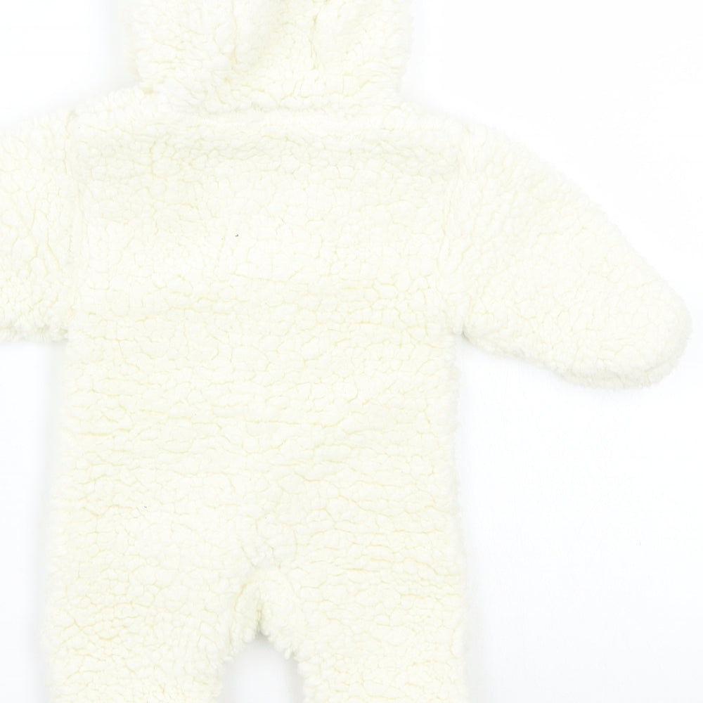 Marks and Spencer Baby White   Babygrow One-Piece Size Newborn