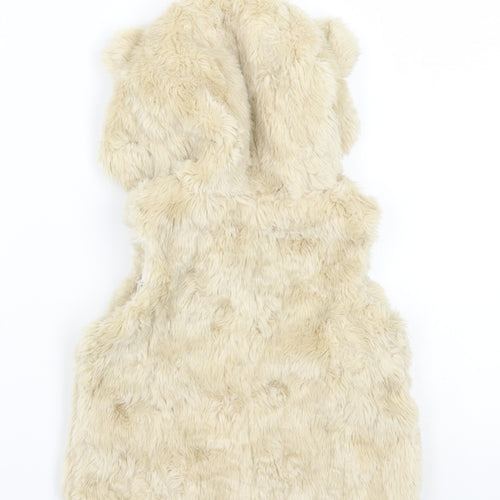 Nutmeg Girls Beige   Gilet Coat Size 2 Years