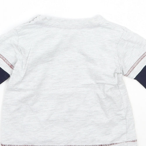 Matalan Baby Grey   Basic T-Shirt Size 6-9 Months