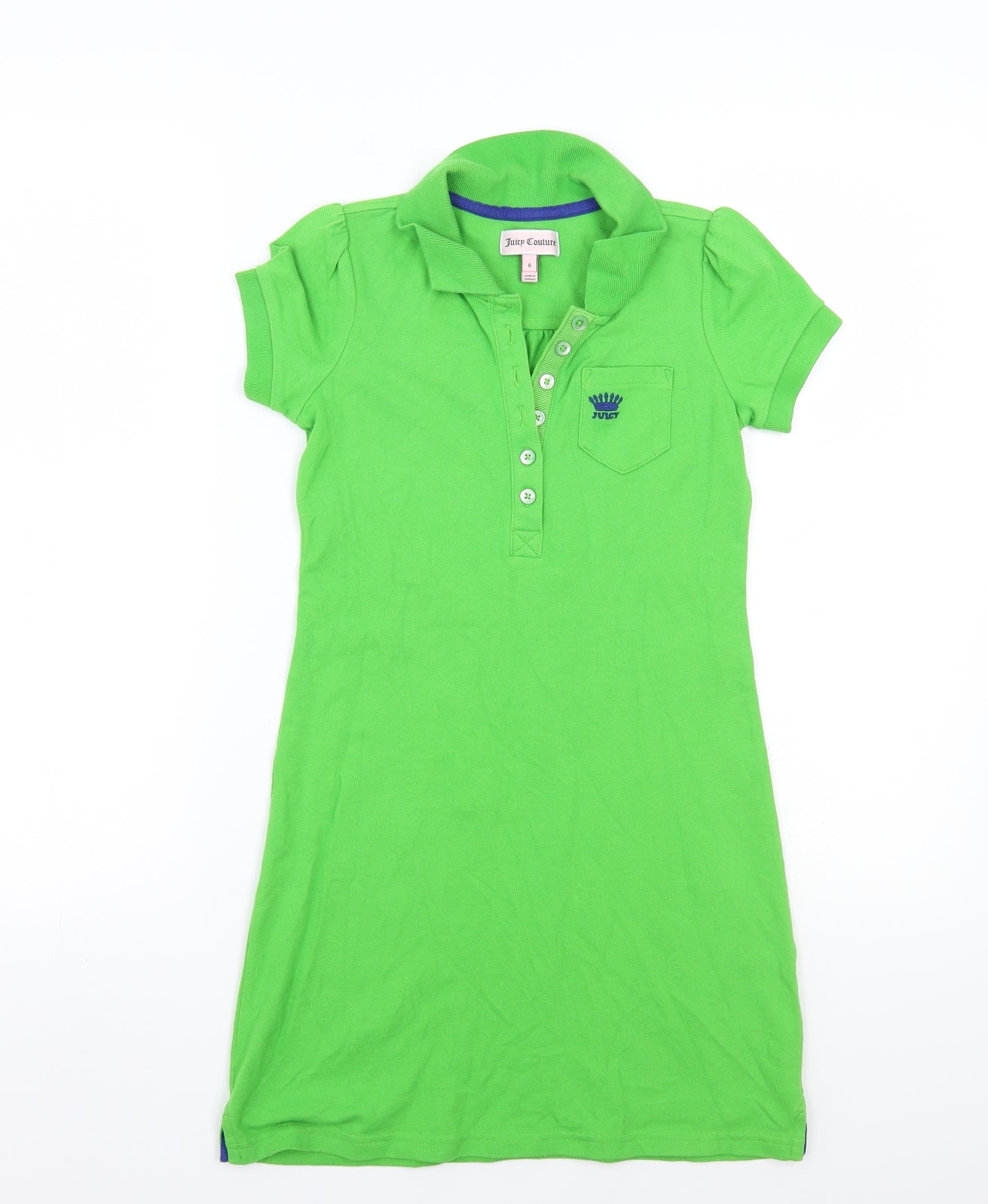 Juicy Couture Girls Green   T-Shirt Dress  Size 8 Years