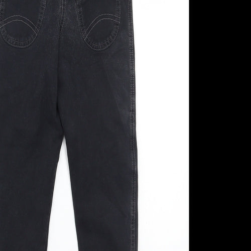 Marks and Spencer Girls Black   Straight Jeans Size 6-7 Years