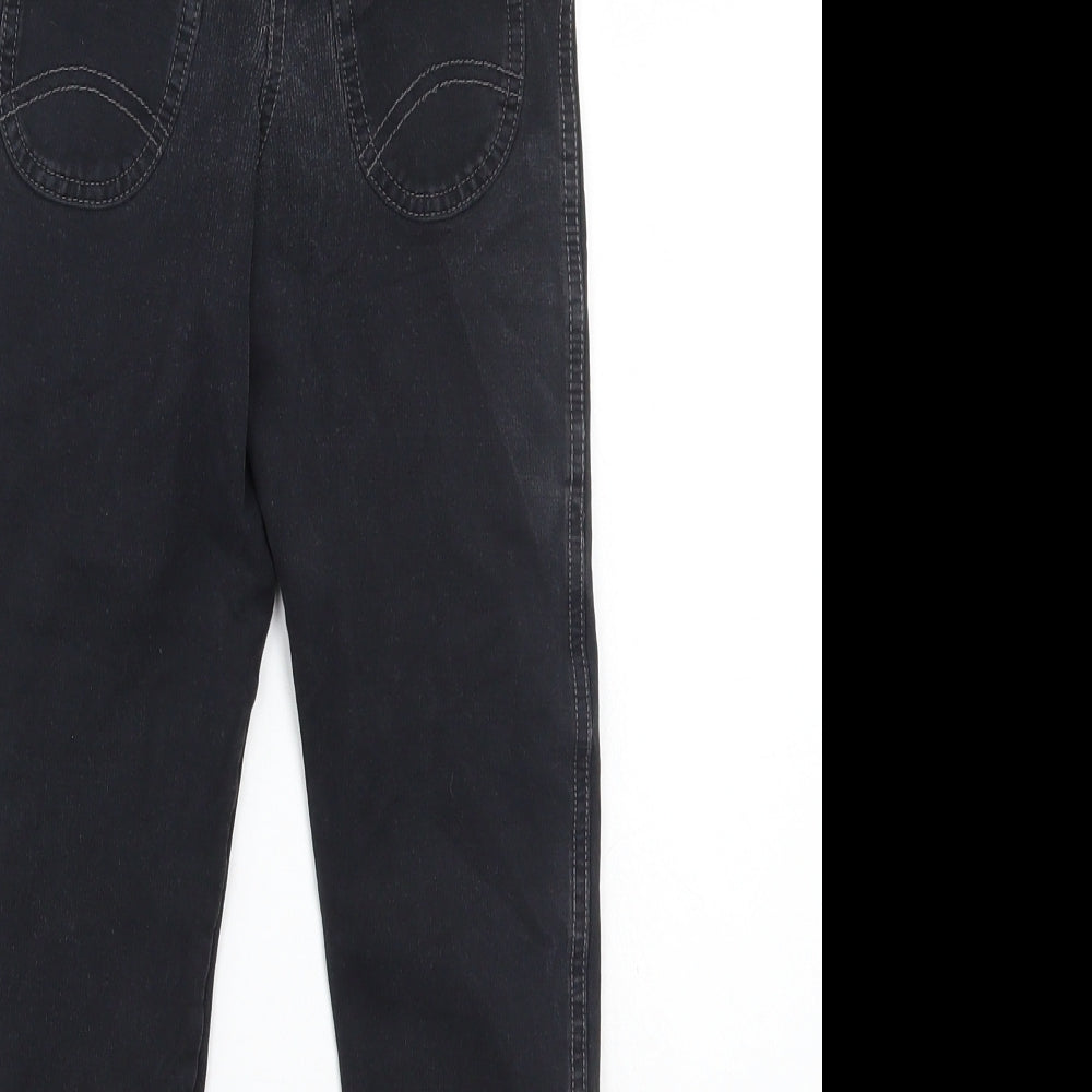 Marks and Spencer Girls Black   Straight Jeans Size 6-7 Years