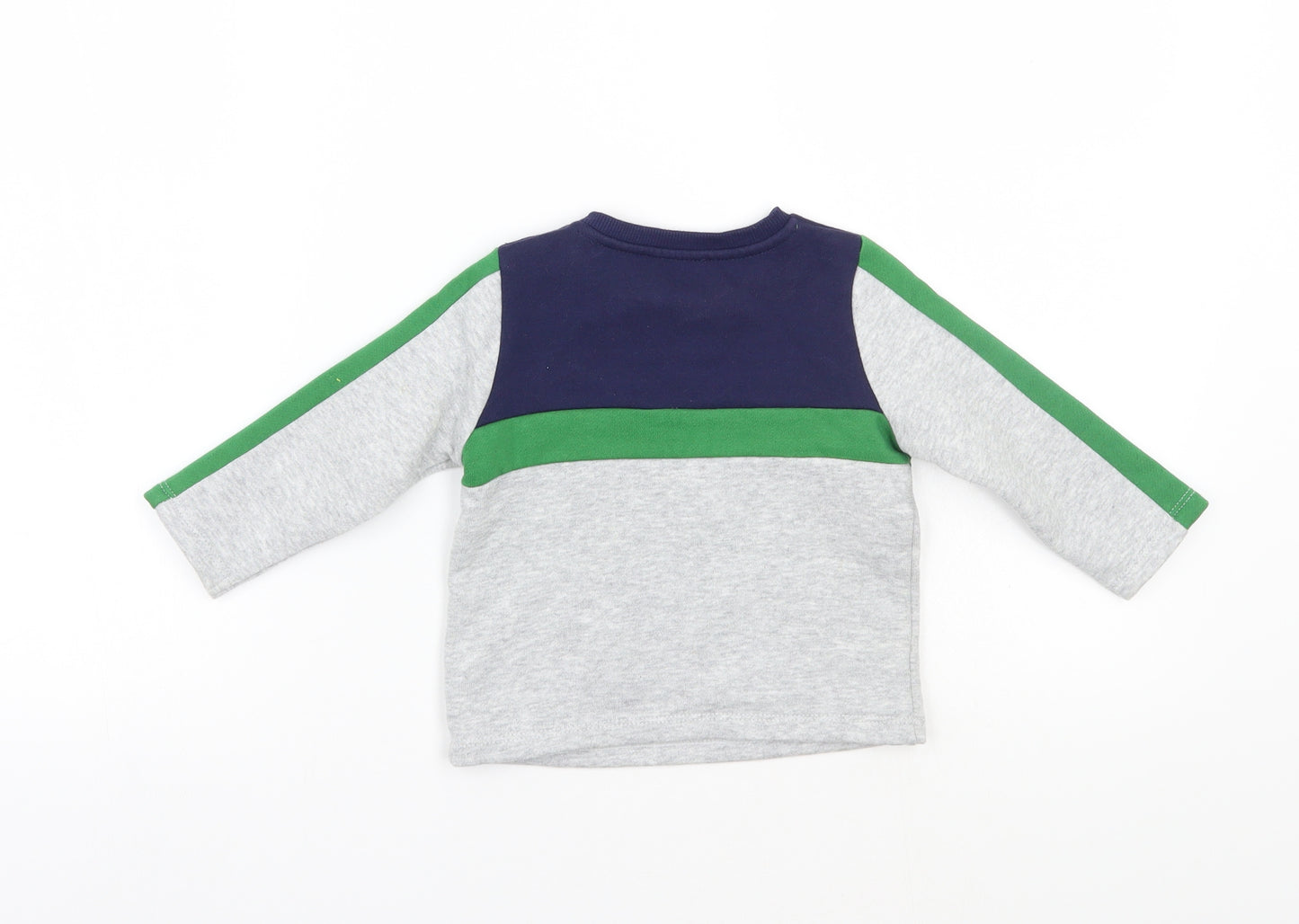 Fred & flo Boys Grey   Pullover Jumper Size 6-9 Months