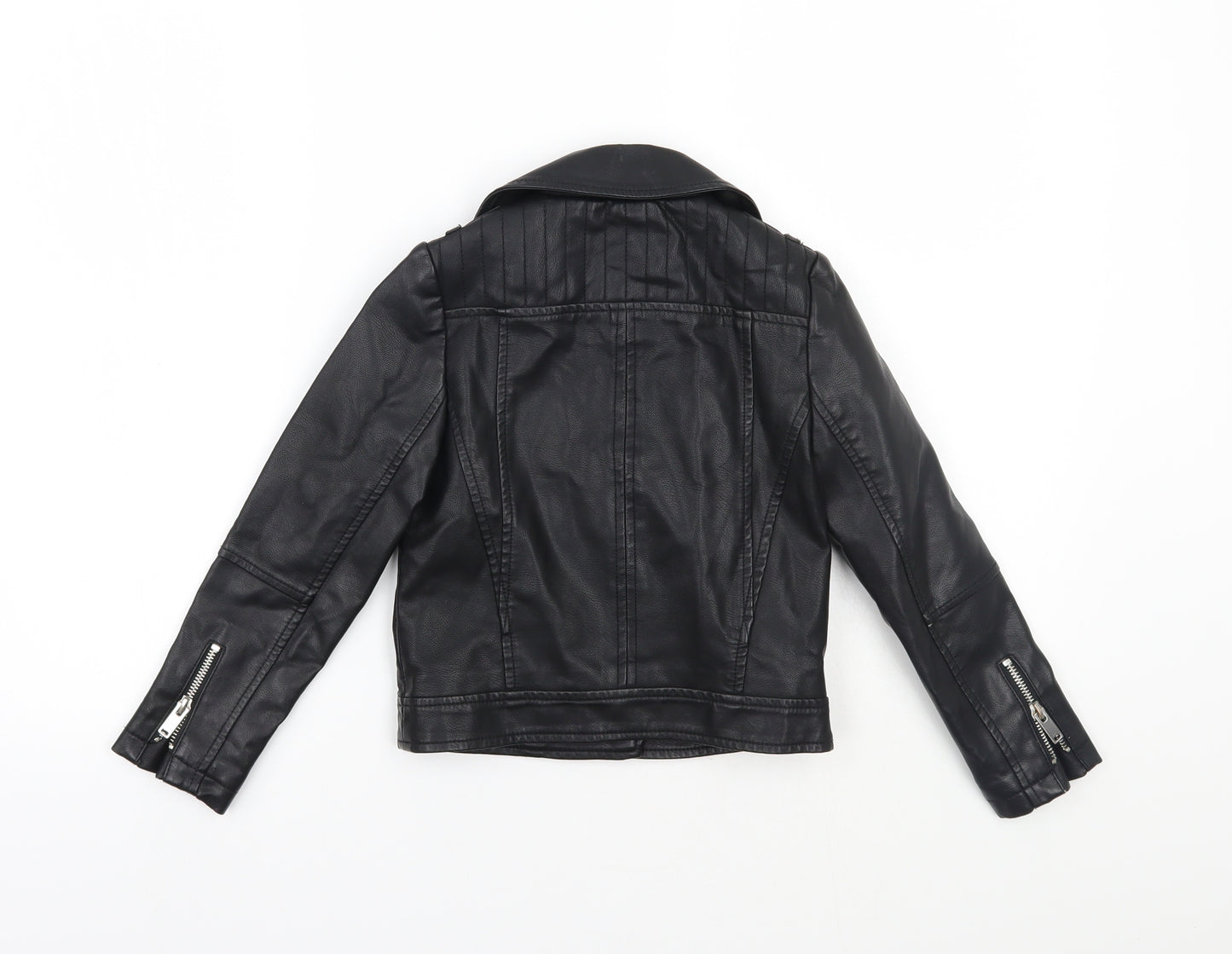 Mango Girls Black   Jacket Coat Size 5-6 Years