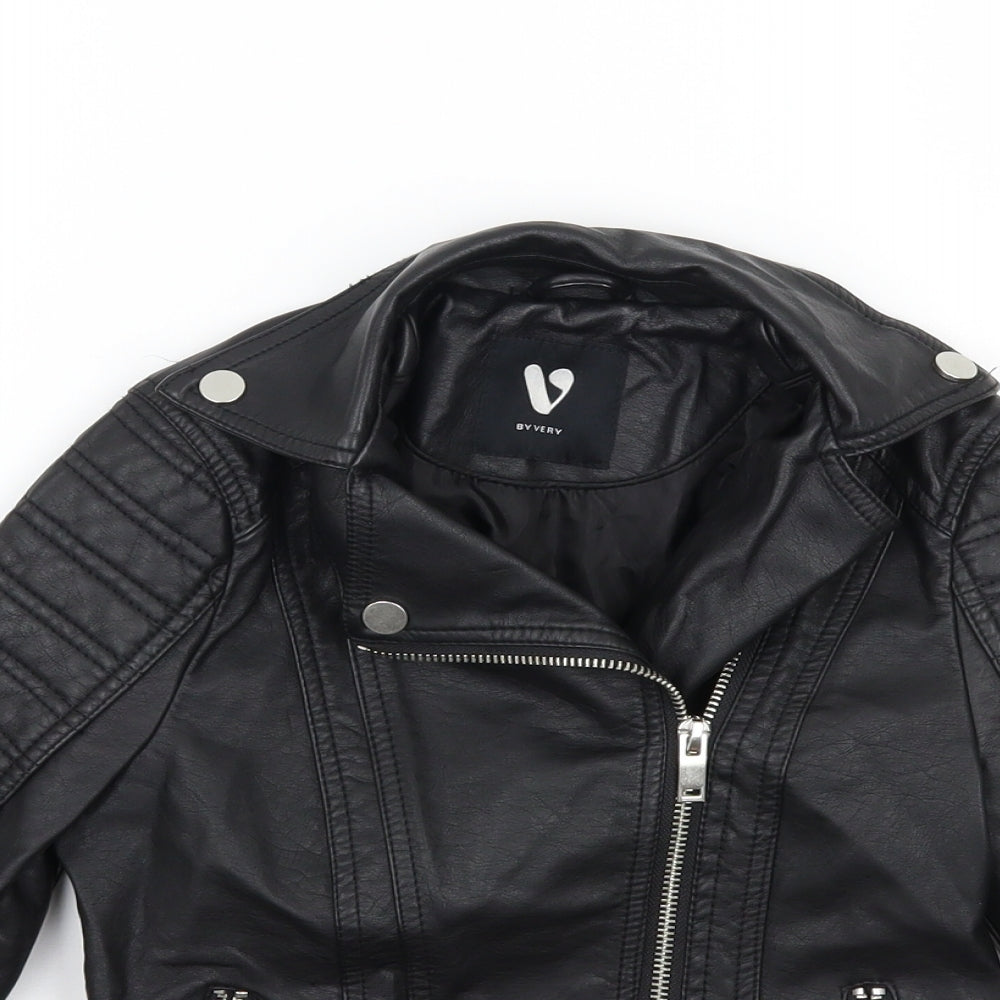 Very Girls Black   Jacket Coat Size 4-5 Years
