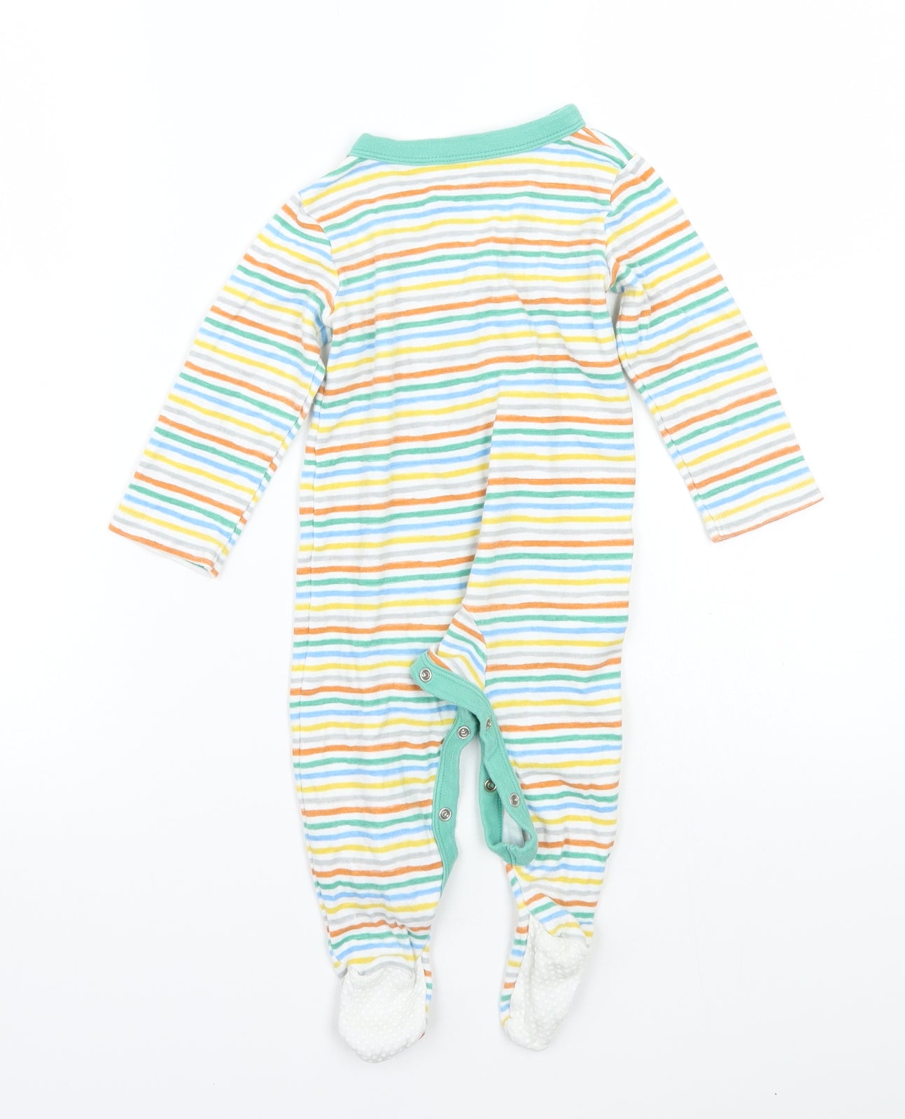 TU Baby White Striped  Babygrow One-Piece Size 9-12 Months