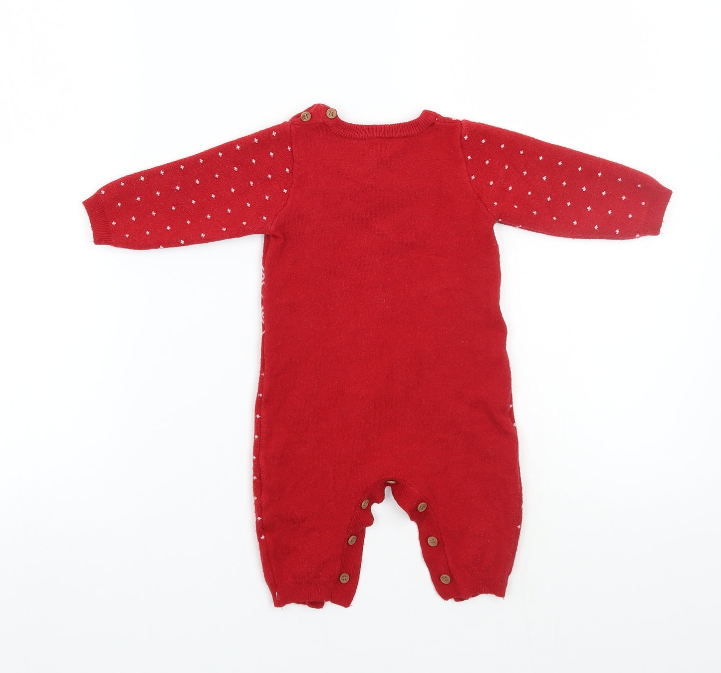 Nutmeg Baby Red   Babygrow One-Piece Size 3-6 Months