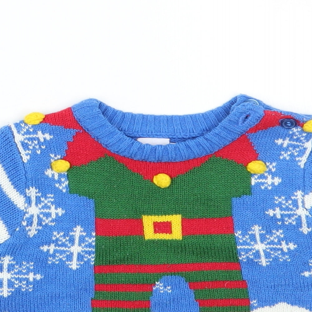 Mini Club Baby Blue   Pullover Jumper Size 9-12 Months