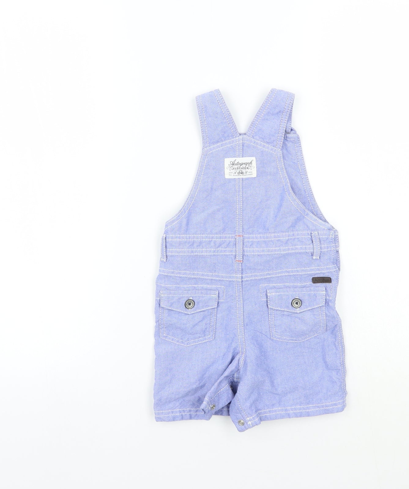 Marks and Spencer Baby Blue   Dungaree One-Piece Size 9-12 Months