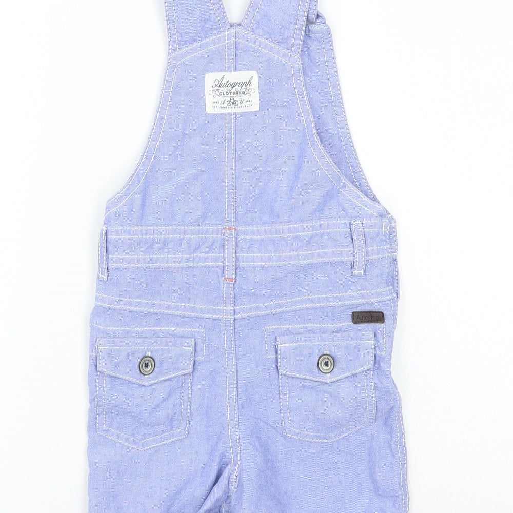 Marks and Spencer Baby Blue   Dungaree One-Piece Size 9-12 Months