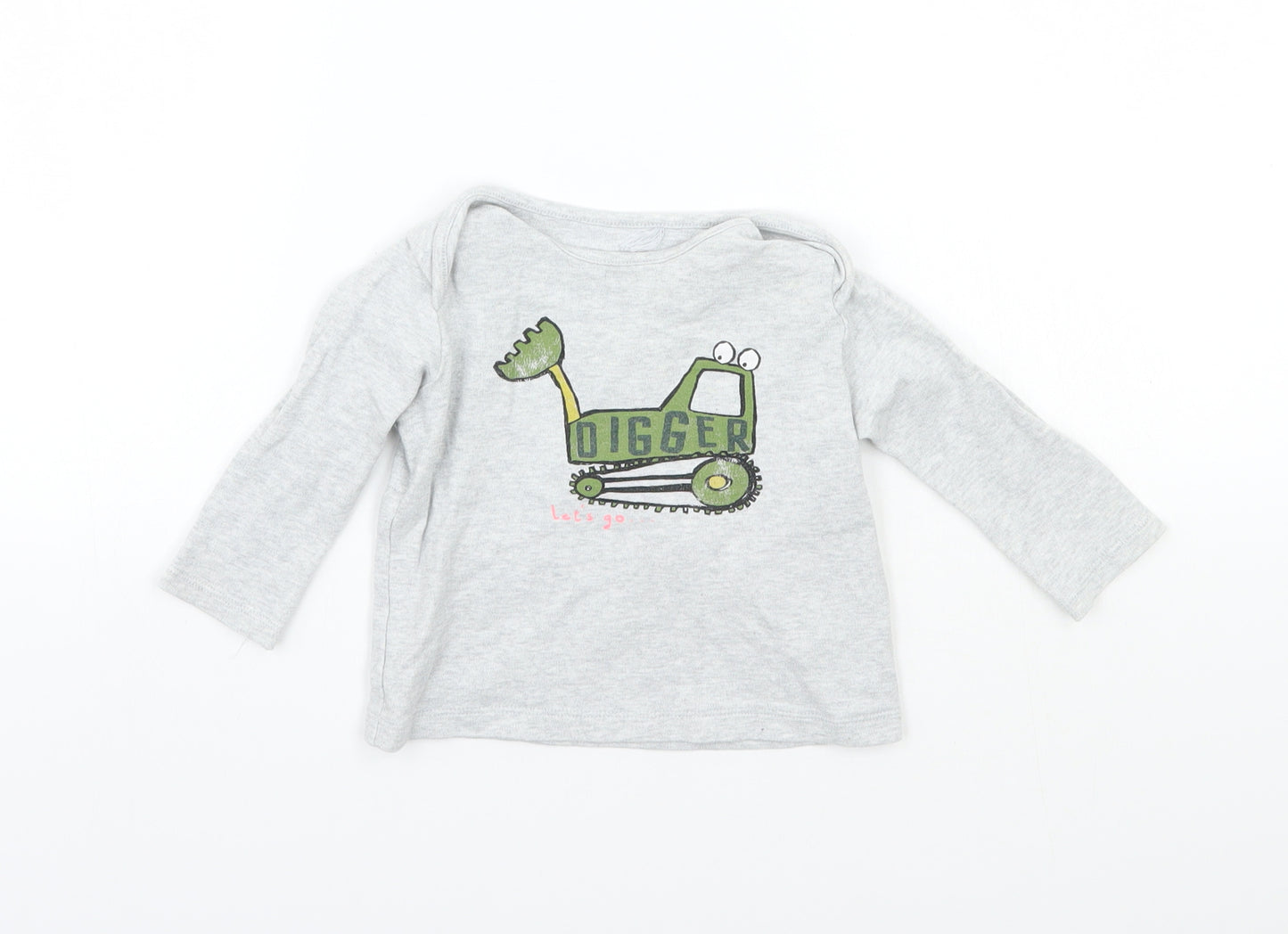 NEXT Baby Grey   Basic T-Shirt Size 9-12 Months