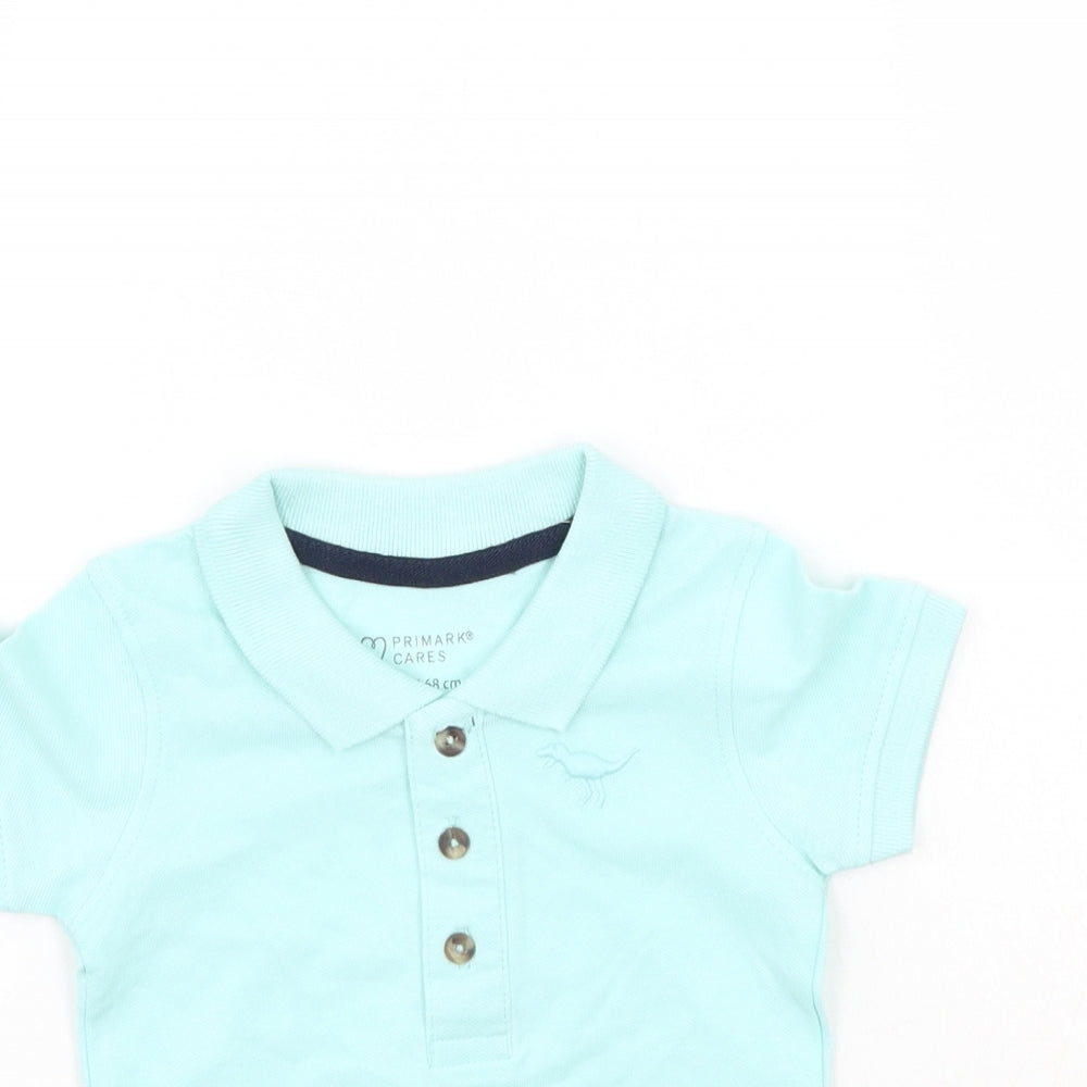 Primark Boys Blue   Basic Polo Size 3-6 Months