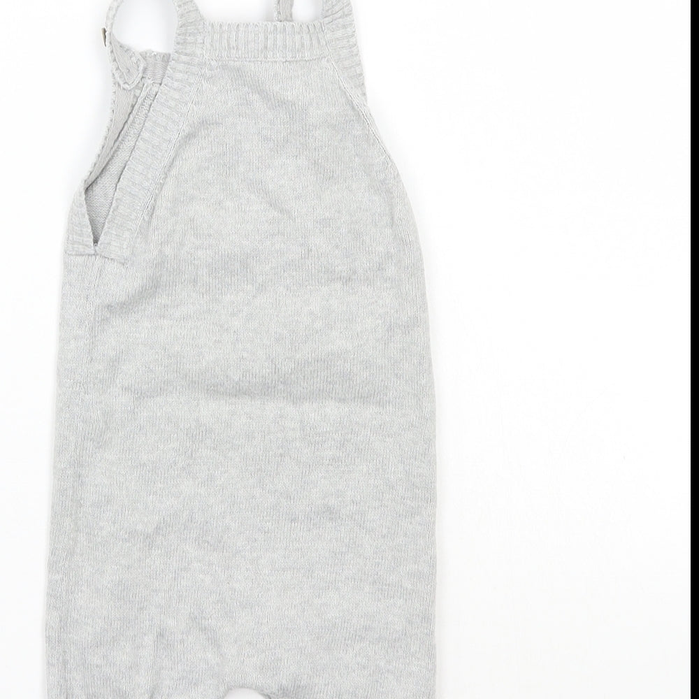 TU Baby Grey   Dungaree One-Piece Size 3-6 Months