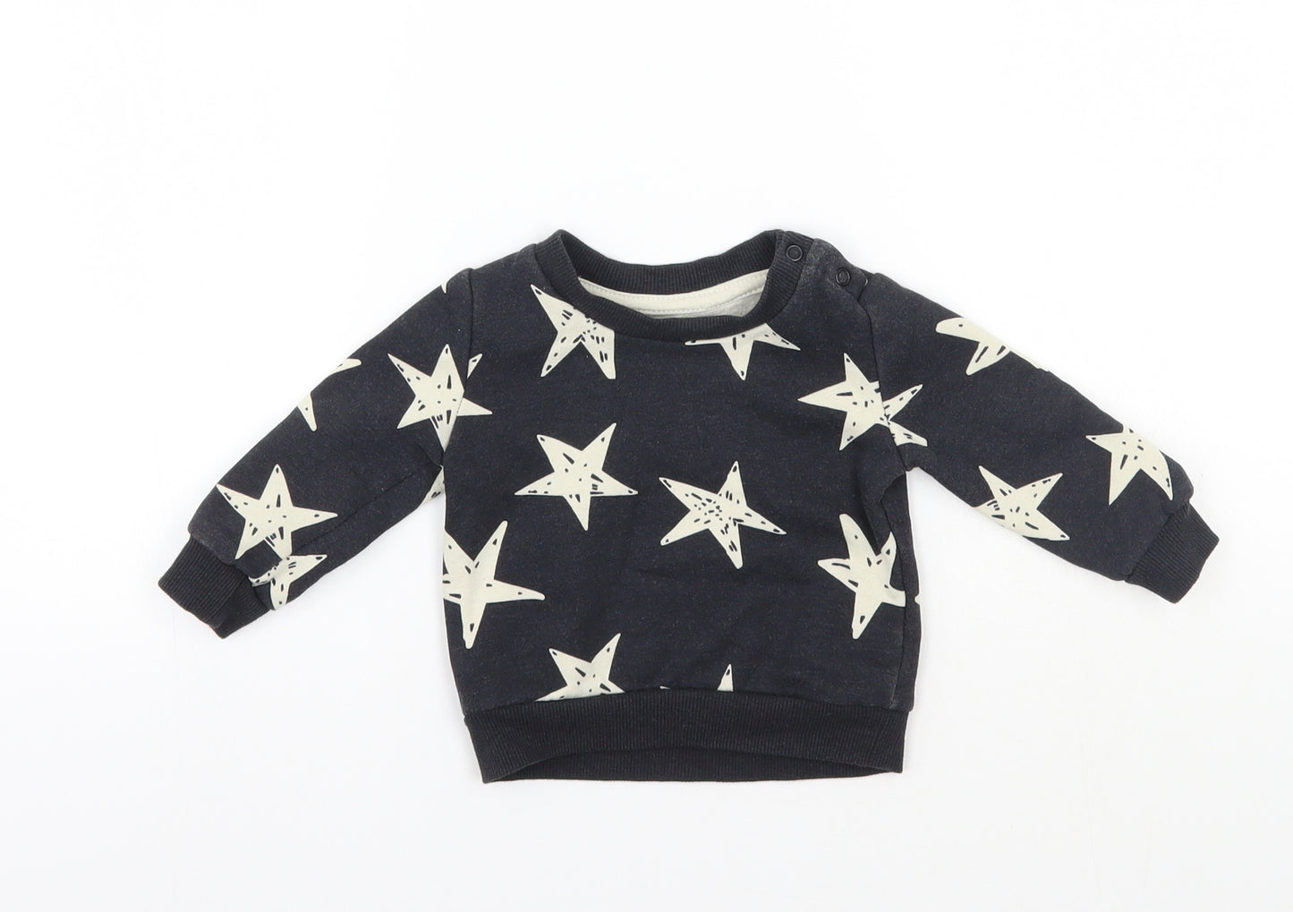 Primark Girls Black   Pullover Jumper Size 3-6 Months