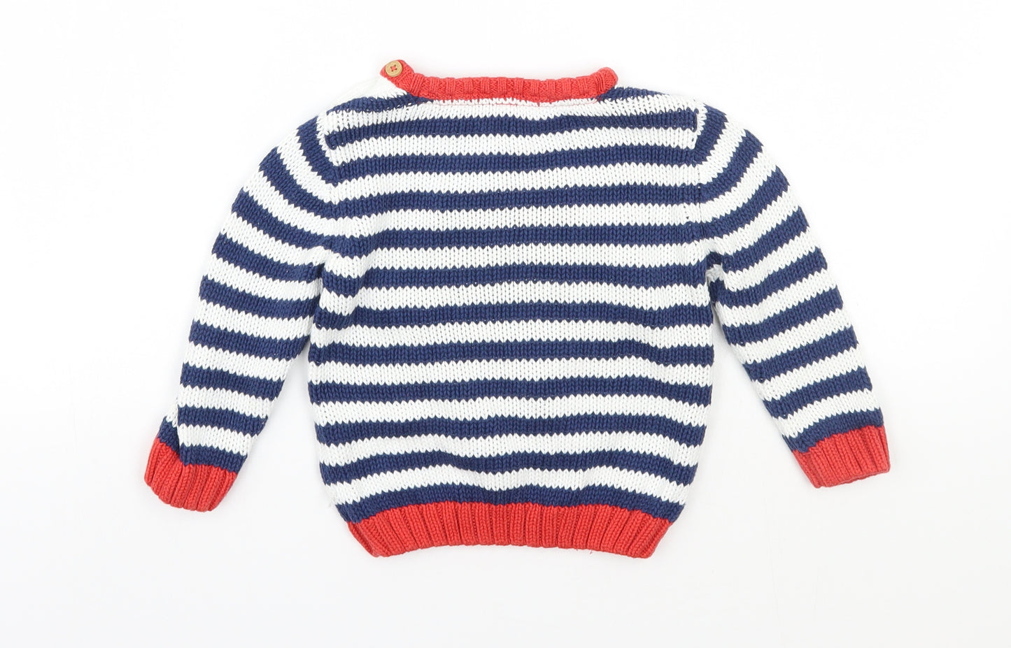 TU Baby Blue Striped  Pullover Jumper Size 9-12 Months