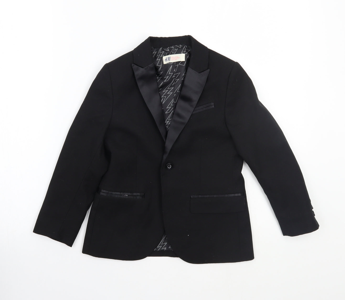 H&M Boys Black   Jacket  Size 5-6 Years