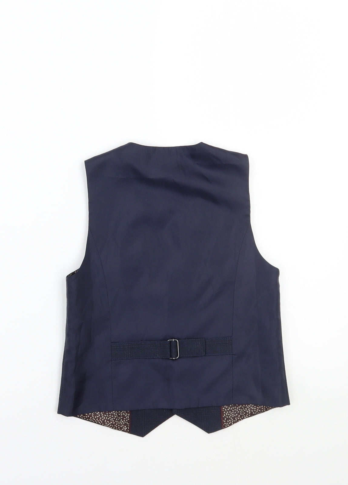 NEXT Boys Blue Check  Jacket Waistcoat Size 5 Years