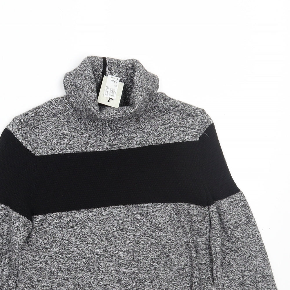 River Island Boys Grey   Pullover Jumper Size 7 Years